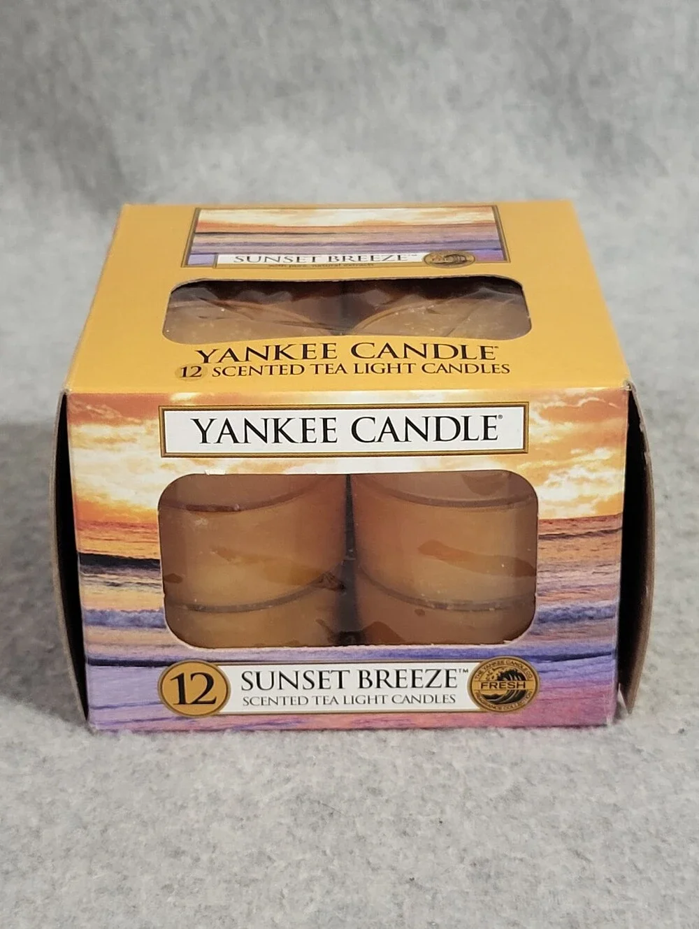 Yankee Candle Sunset Breeze Tealight Tea Light 12 Count New Retired Housewarming